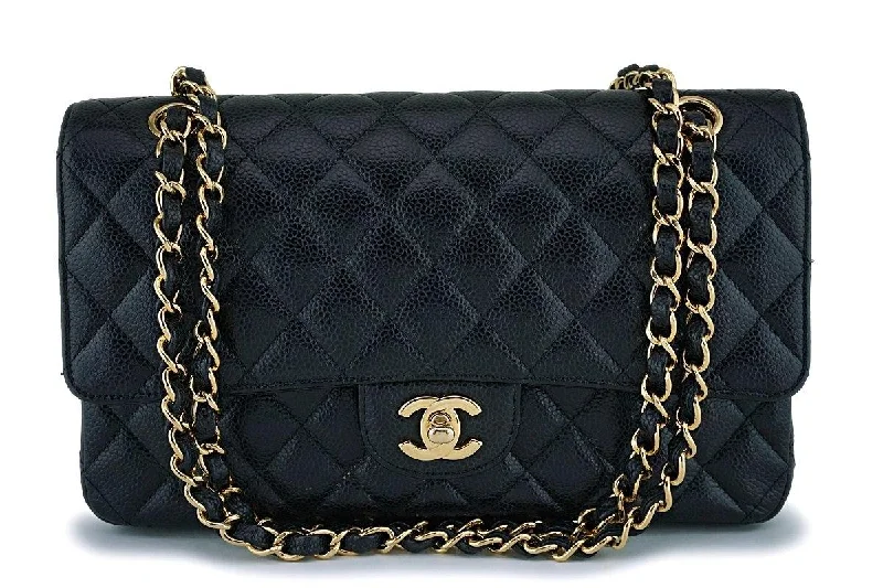 Chanel Black Caviar Medium Classic Double Flap Bag GHW