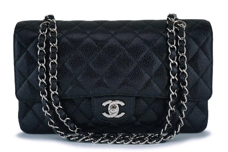 Chanel Black Caviar Medium Classic Double Flap Bag SHW