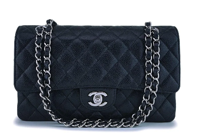 Chanel Black Caviar Medium Classic Double Flap Bag SHW