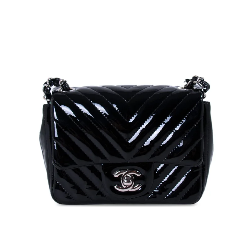 Chanel Classic Mini Square Chevron Flap Bag