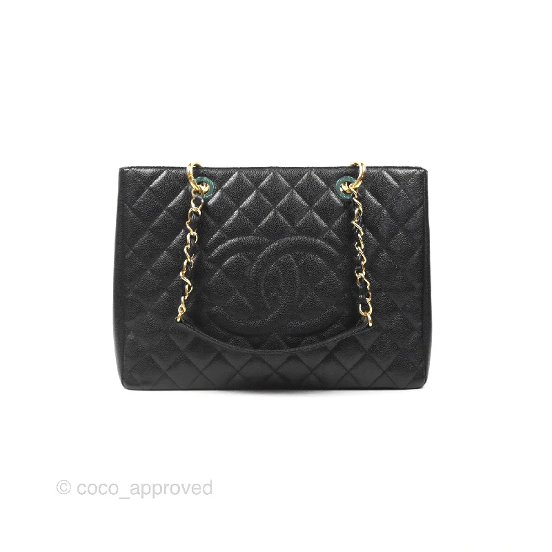 Chanel GST Black Caviar Gold Hardware