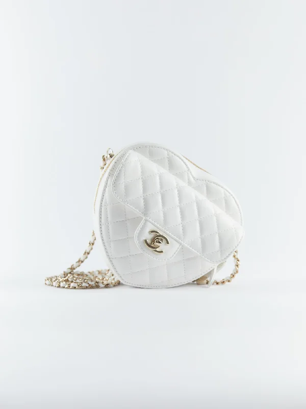 Chanel Heart Bag White (Large)