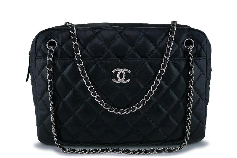 Chanel Large Calfskin Classic Camera Case Bag SHW