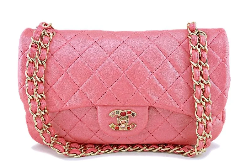 Chanel Pearly Pink Classic Jeweled Flap Bag