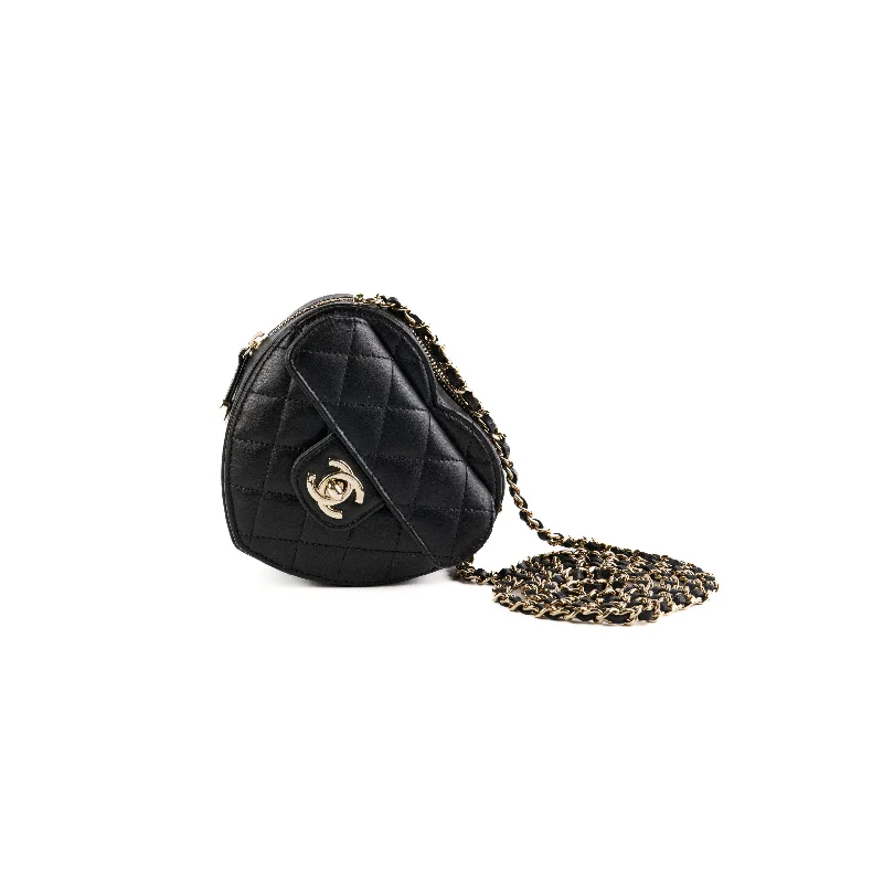 Chanel Mini Heart Bag Black