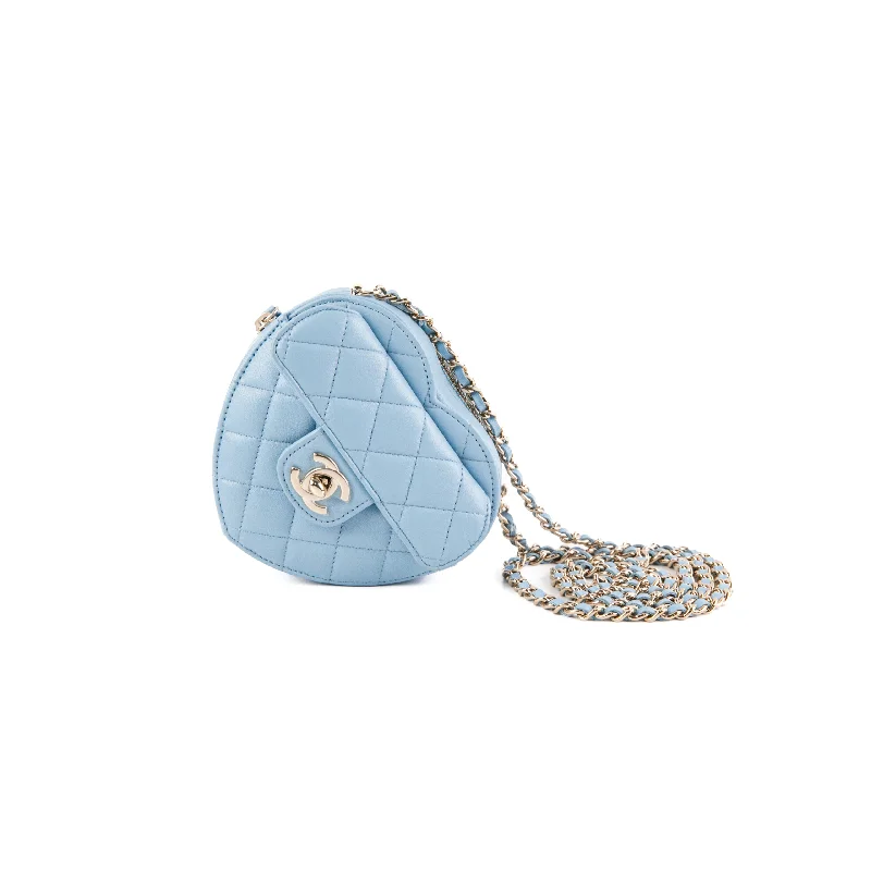 Chanel Heart Bag Mini Blue