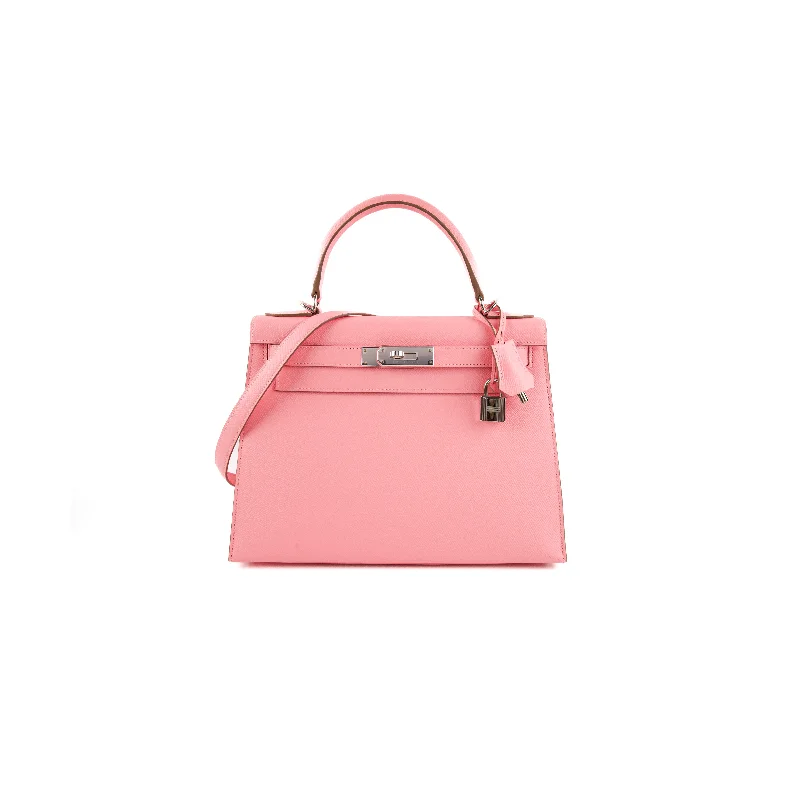 Hermes Kelly 28 Rose Confetti Epsom - Stamp Y 2020