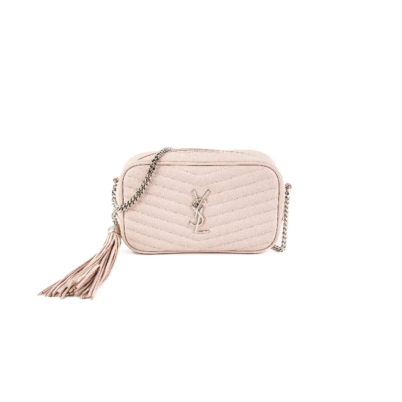 Saint Laurent Mini Lou Camera Pink Crossbody Bag