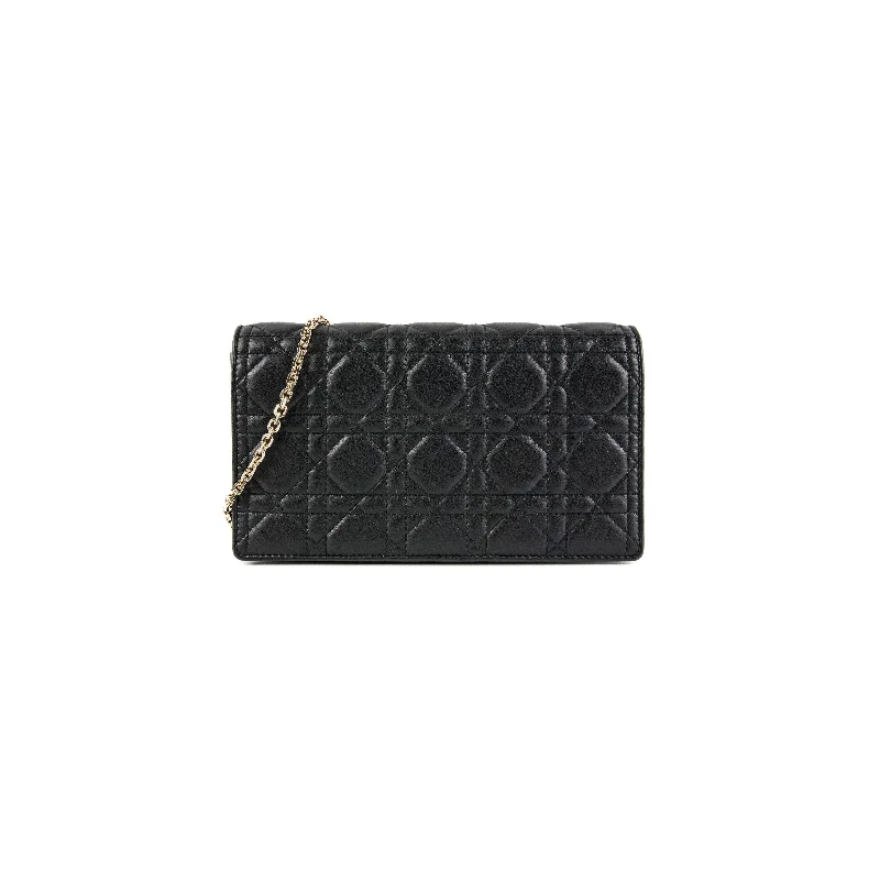 Christian Dior Lady Dior Pouch Black Crossbody Bag