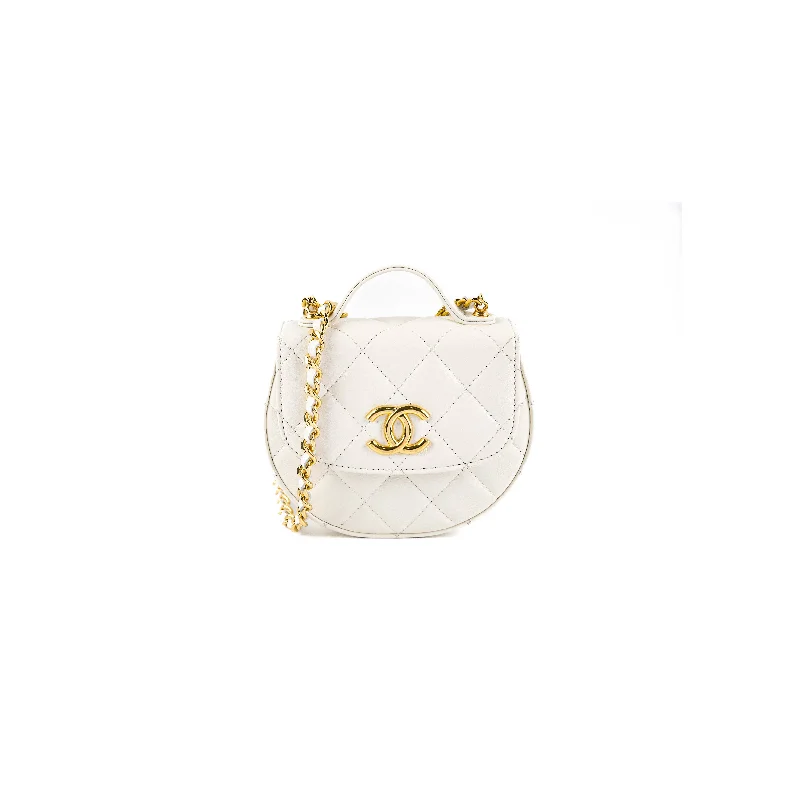 Chanel Mini Clutch with Chain White Crossbody Bag