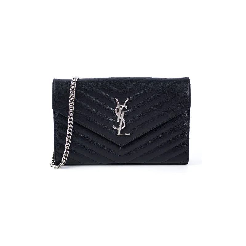 Saint Laurent Envelope Black Crossbody Bag