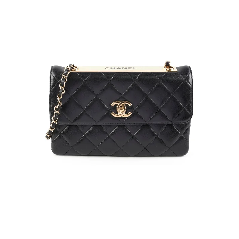 Chanel Trendy CC Shoulder Flap Lambskin Black