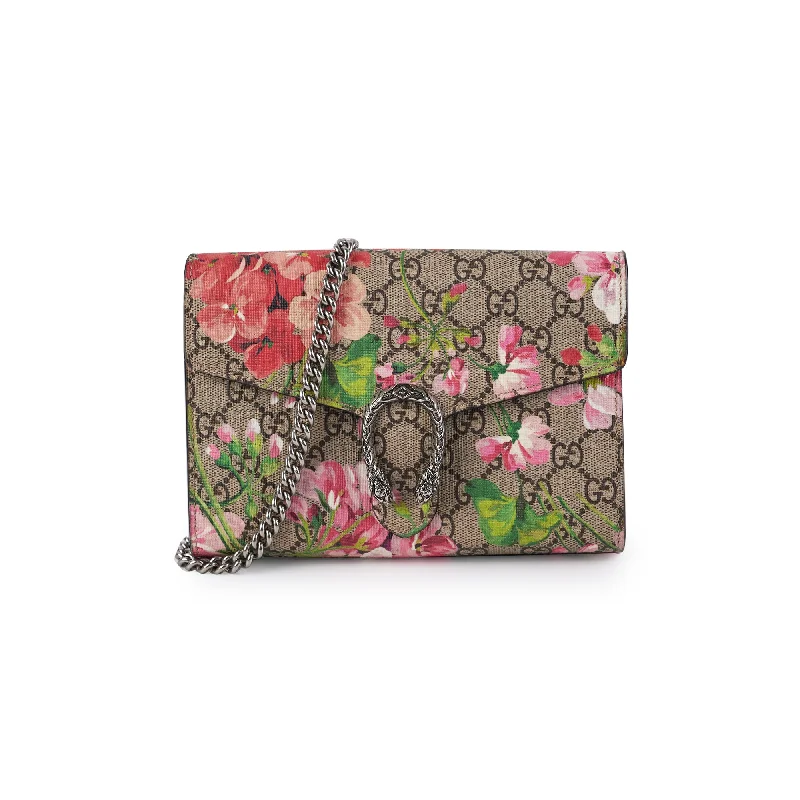 Gucci Blooms Dionysus Chain Wallet Woc Crossbody Bag