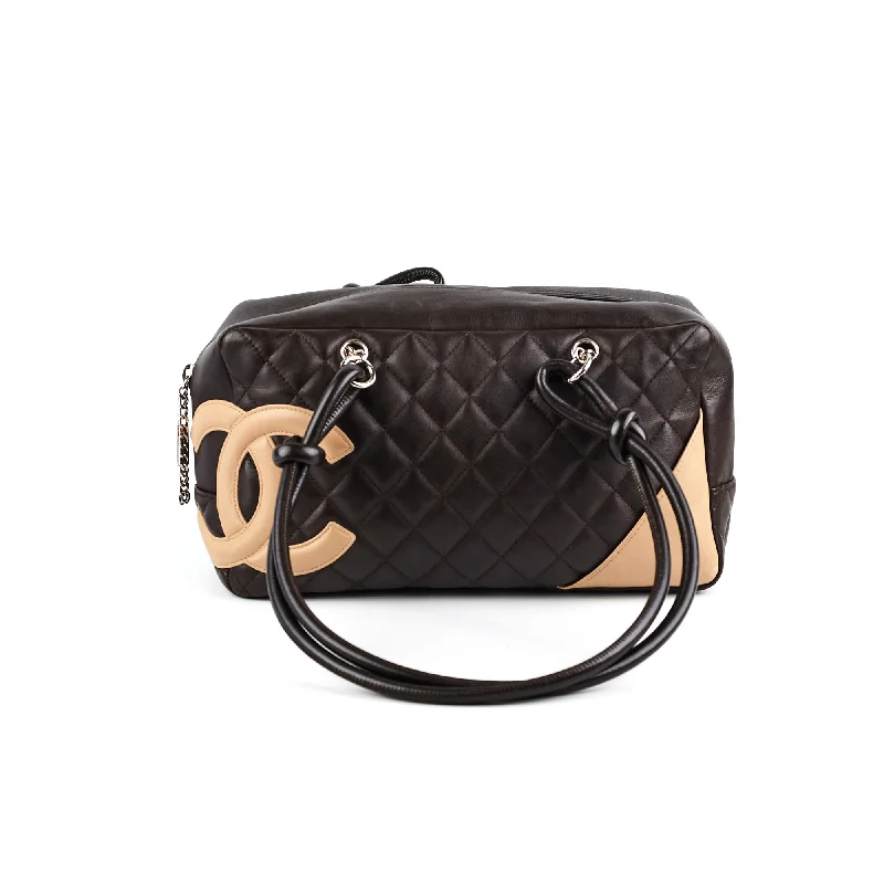 Chanel Cambon Bowler Quilted Leather Bag