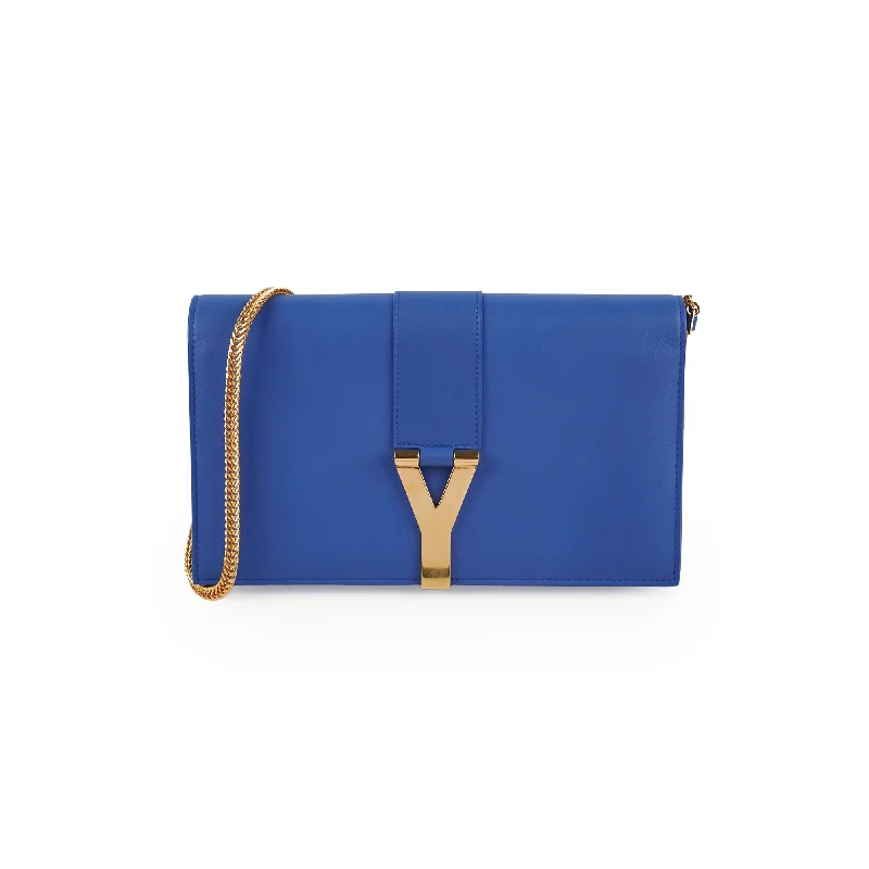 Saint Laurent Blue Ligne Y Clutch