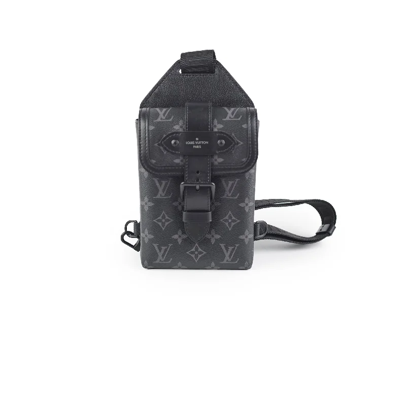 Louis Vuitton Monogram Saumur Sling Bag Black