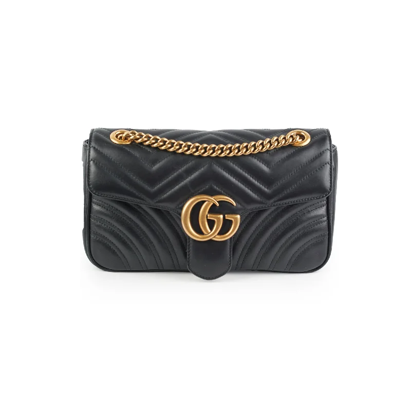 Gucci Marmont Small Black Shoulder Bag