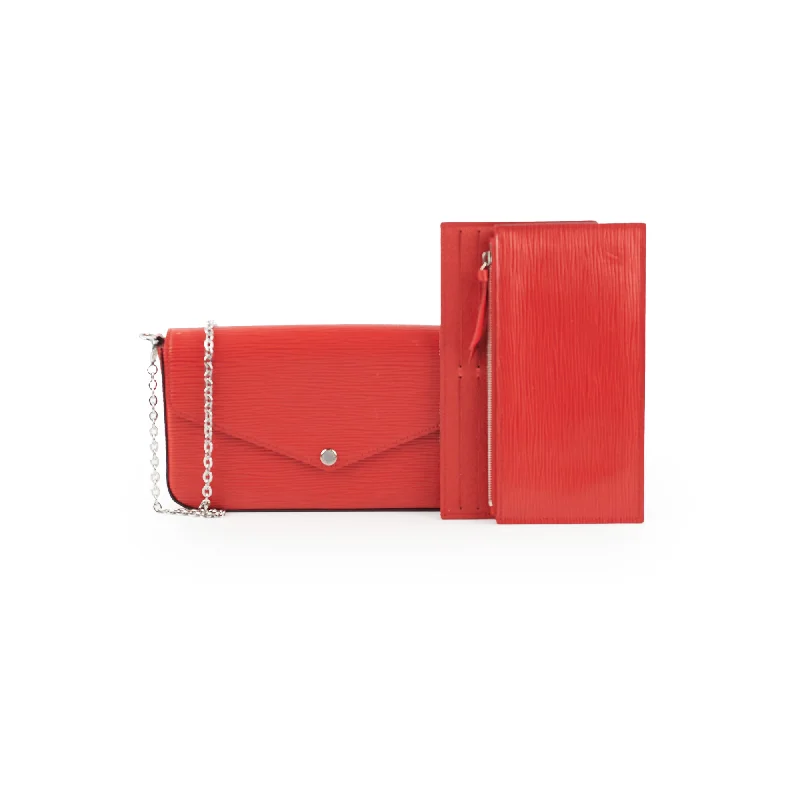 Louis Vuitton Pochette Felicie Red Epi