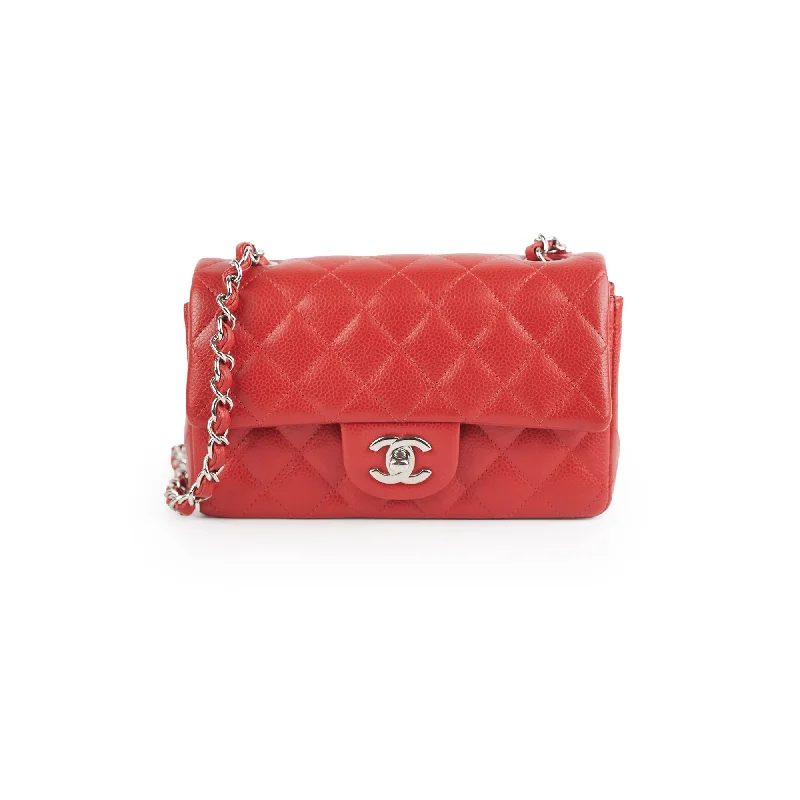 Chanel Mini Rectangular Red Caviar