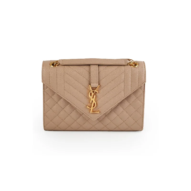 Saint Laurent Medium Envelope Beige