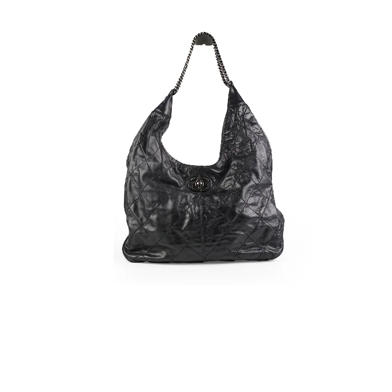 Chanel Calfskin Supple Hobo Handbag