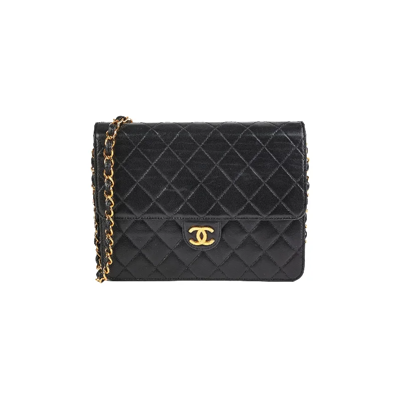 ITEM 29 - Chanel Vintage Square Flap Lambskin Black- Series 5