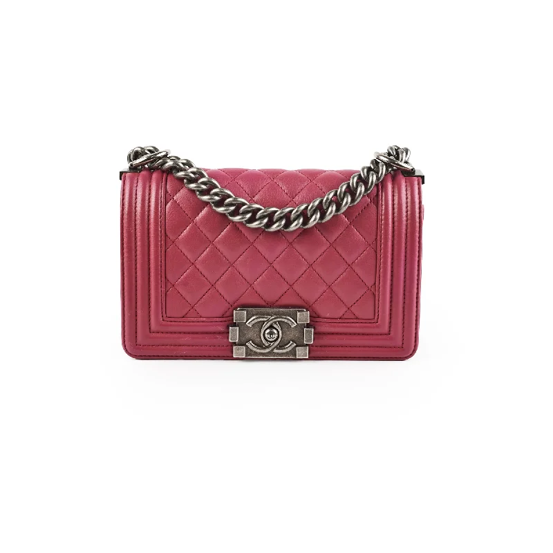 Chanel Boy Small Dark Pink