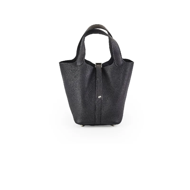 Hermes Picotin 18 Clemence Black