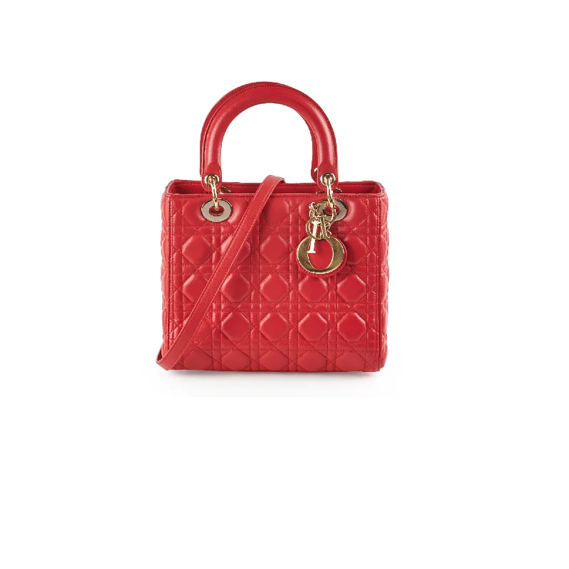 Dior Medium Lady Dior Red