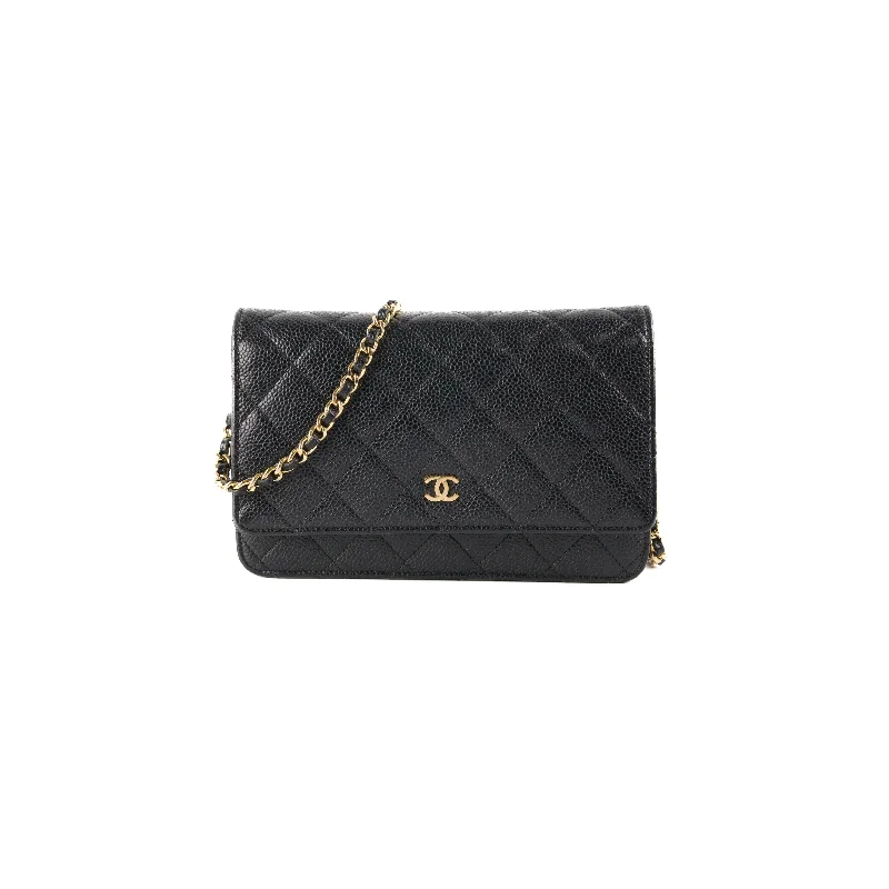 Chanel Wallet On Chain Caviar Black WOC