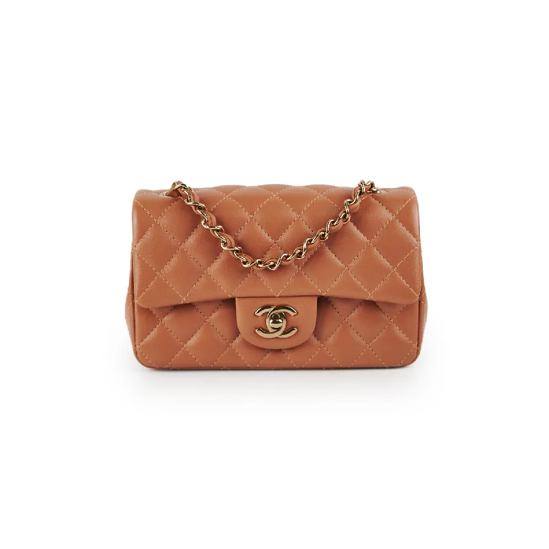 Chanel Mini Rectangulare Caramel GHW 2022