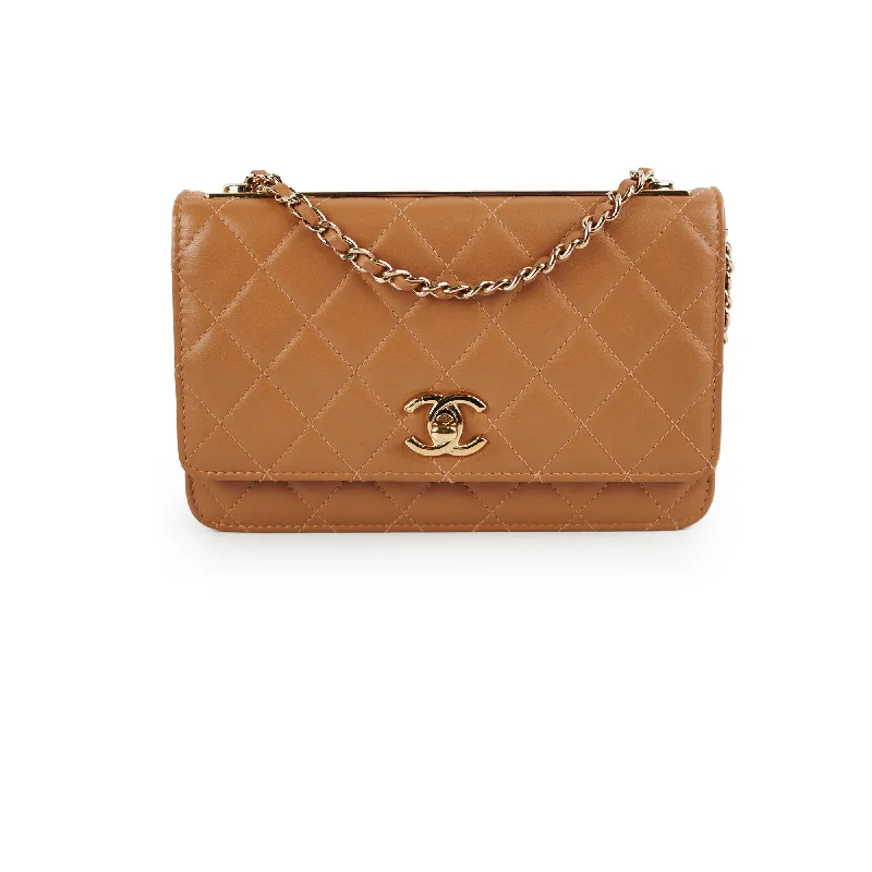 Chanel Trendy CC Wallet on Chain WOC Caramel 28 Series