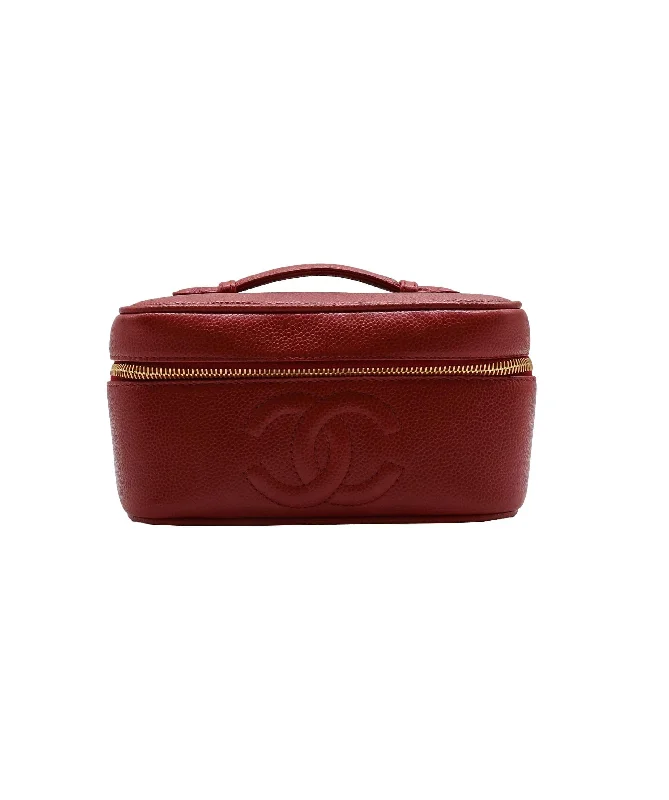 CHANEL VANITY RED CAVIAR 90252024 DXBS1363