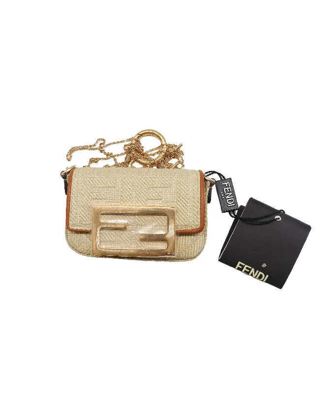 Fendi Nano Baguette Maxi Buckle Paglia Tuoia - DXBS1066