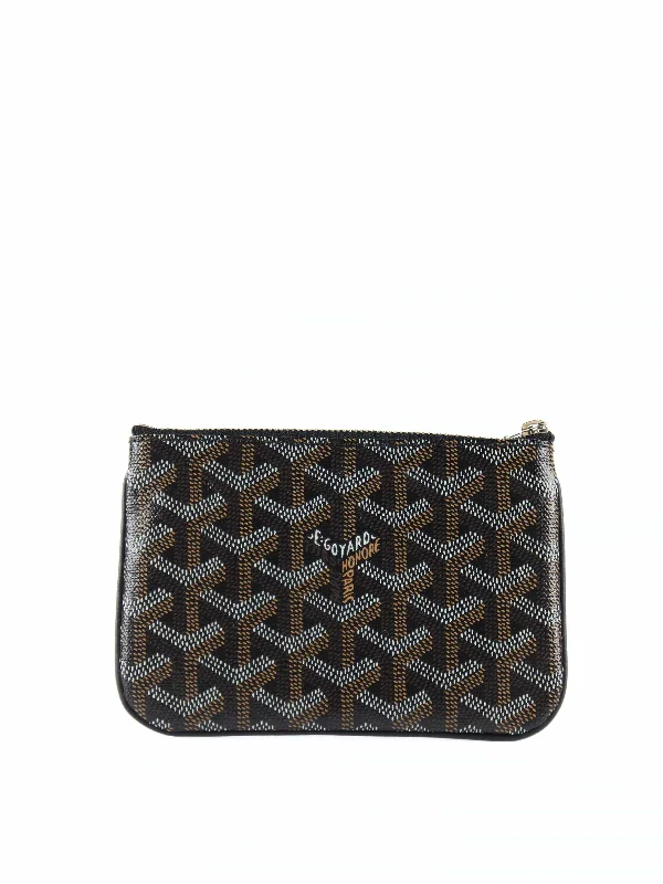 GOYARD Classic Mini Senat Pouch in Black