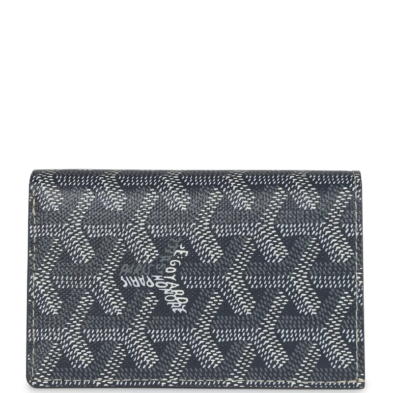 Goyard Grey Goyardine Canvas Saint-Pierre Card Wallet