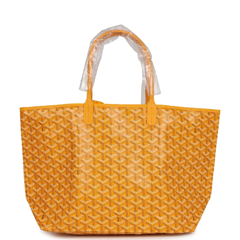 Goyard Goyardine Yellow St. Louis PM Tote Bag Palladium Hardware