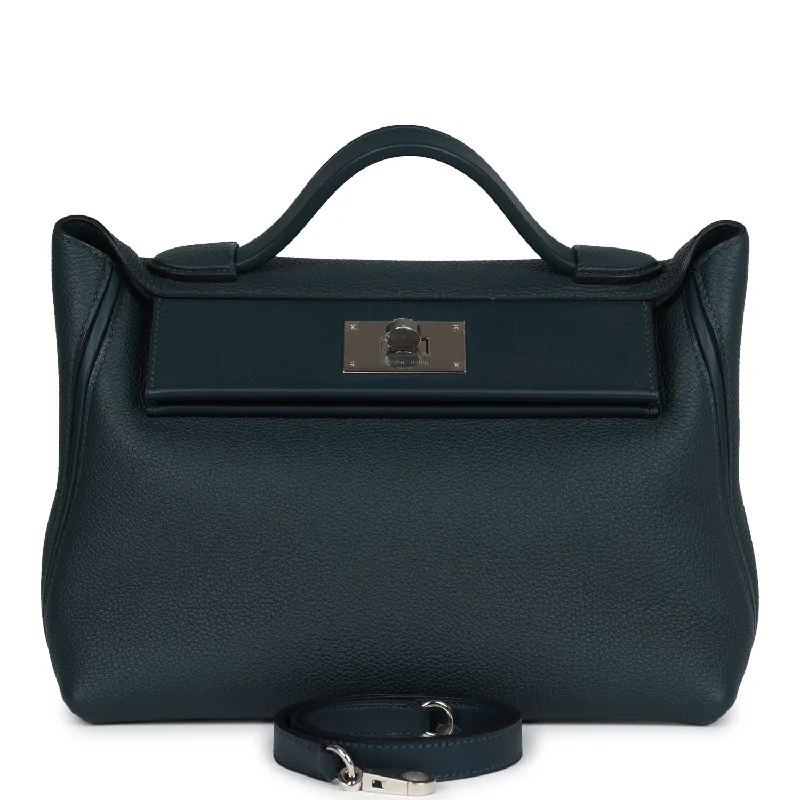 Hermes 24/24 29 Vert Cypress Togo Palladium Hardware