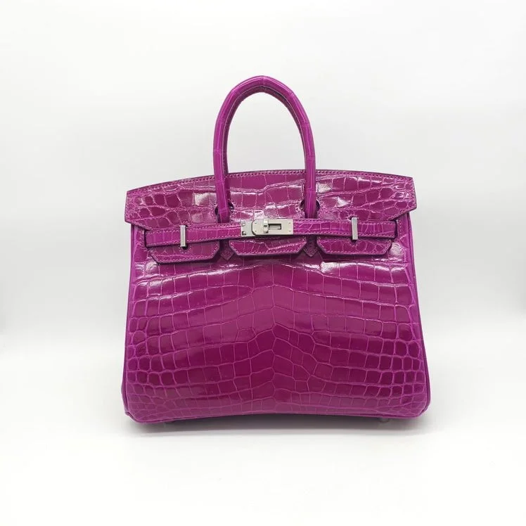 Hermes 25cm Birkin Pose Pourpre Niloticus PHW