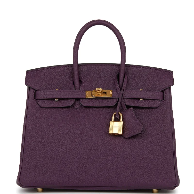 Hermes Birkin 25 Cassis Togo Gold Hardware