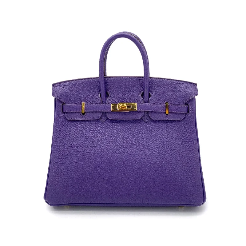 HERMES BIRKIN 25 IRIS TOGO HAND BAG □N 90255369