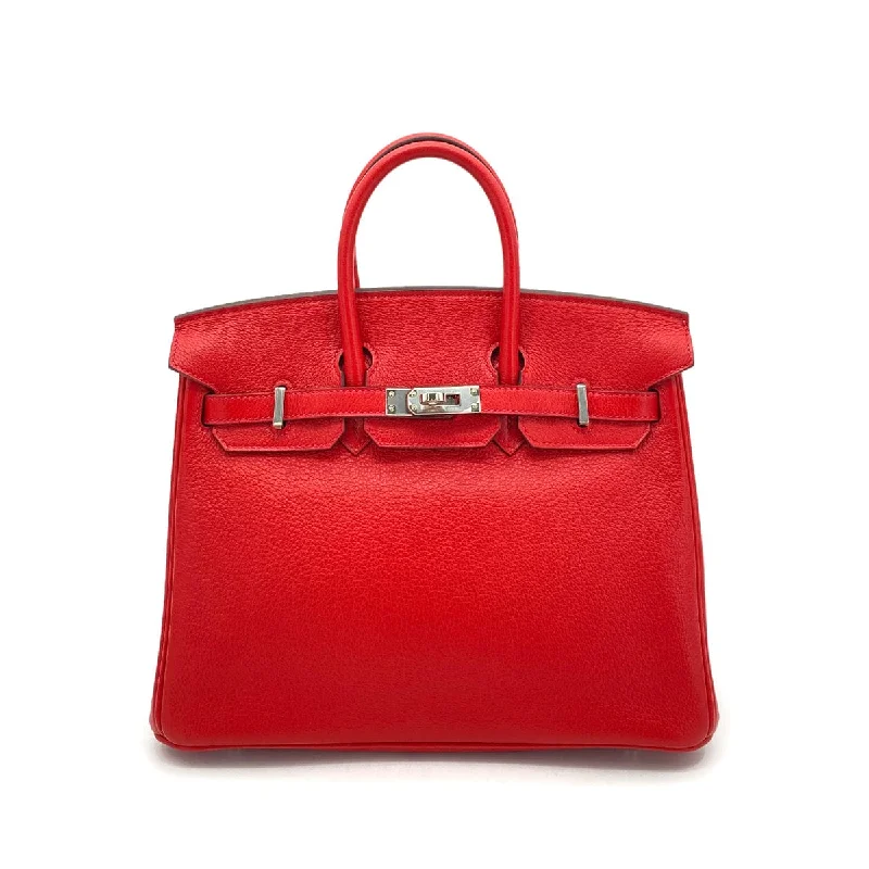 HERMES BIRKIN 25 ROUGE COEUR TOGO HAND BAG SHW D SHW 90256461