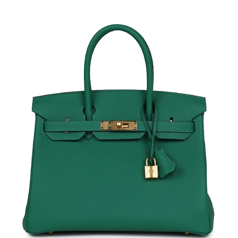 Hermes Birkin 30 Vert Vertigo Togo Gold Hardware