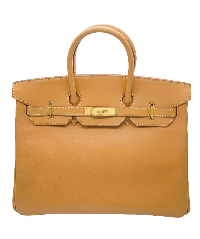 Hermes birkin 35 natural barenia GHW - AJC0691