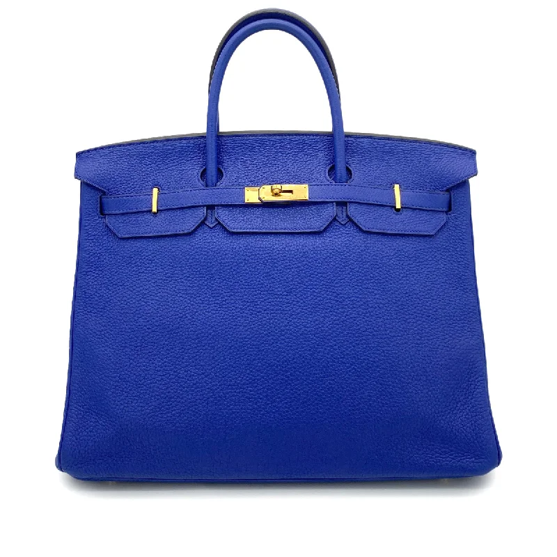 HERMES BIRKIN 40 BLUE ELECTRIC TOGO HAND BAG □O GHW 90255688