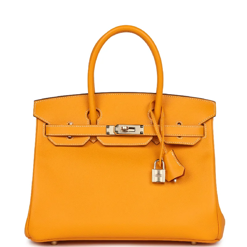 Hermes Birkin 30 Jaune D'or Candy Epsom Permabrass Hardware