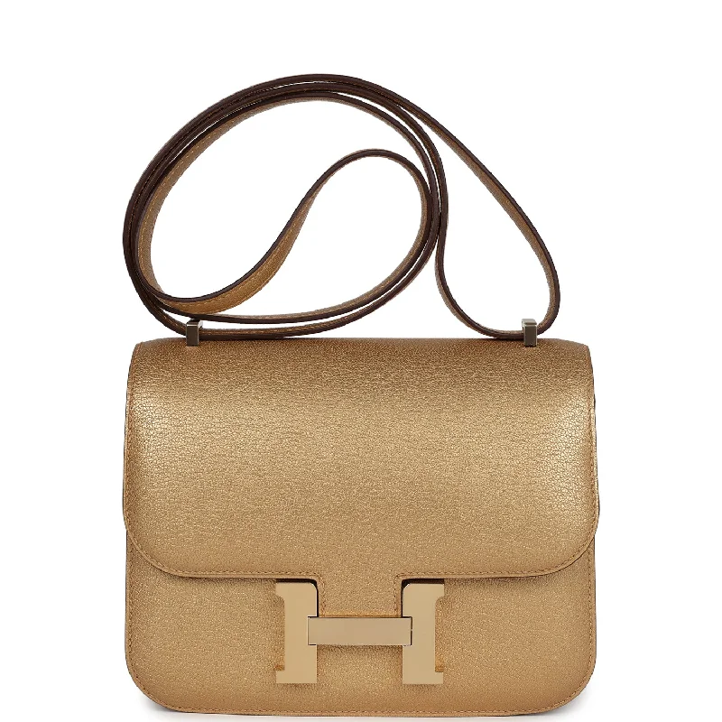 Hermes Constance 18 Dore Chamkilight Chevre Permabrass Hardware