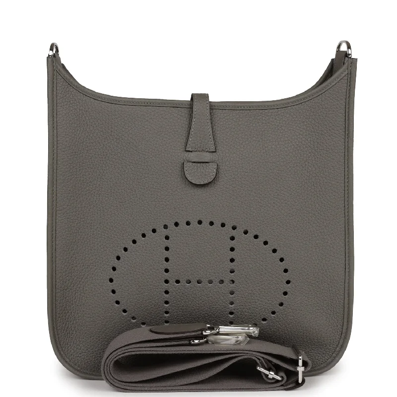 Hermes Evelyne III PM Gris Meyer Clemence Palladium Hardware