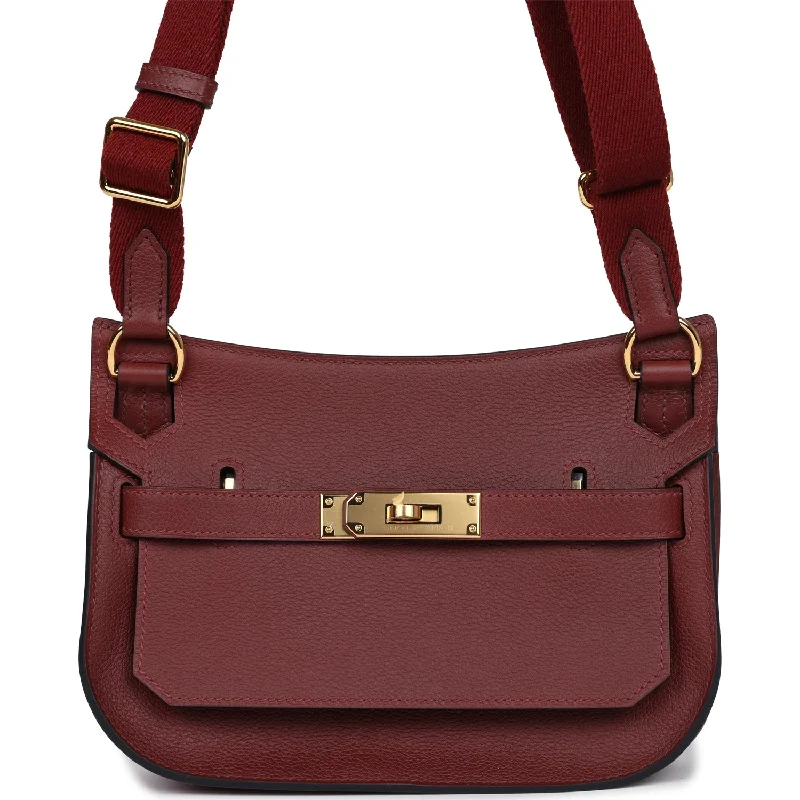 Hermes Jypsiere Mini Rouge H Evercolor Gold Hardware