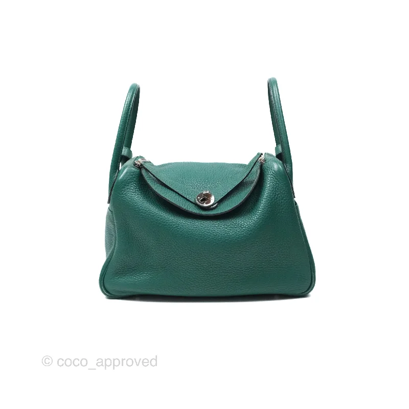 Hermès Lindy 30 Malachite Clemence Palladium Hardware